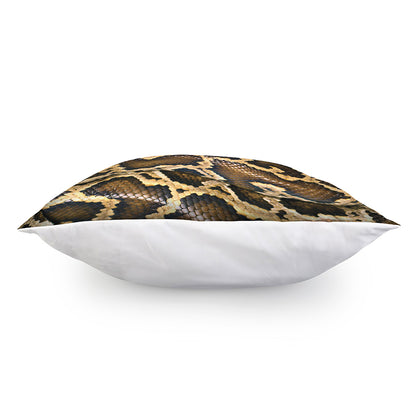 Burmese Python Snake Print Pillow Cover