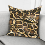 Burmese Python Snake Print Pillow Cover