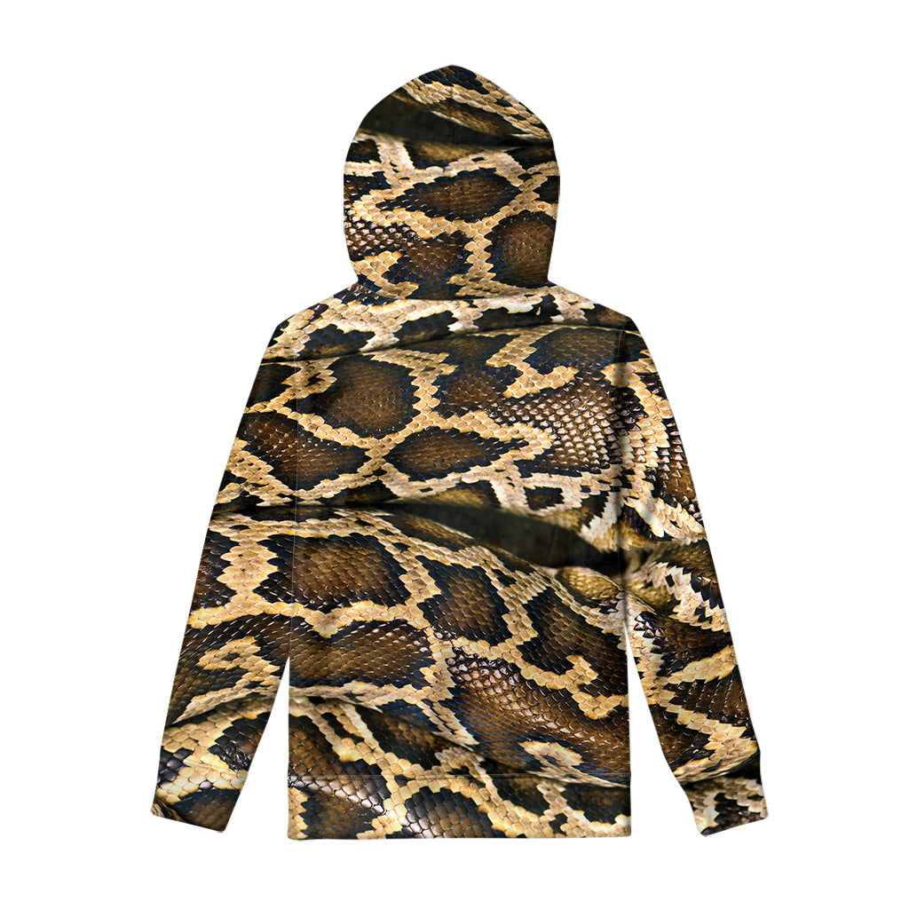 Burmese Python Snake Print Pullover Hoodie