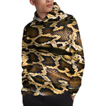 Burmese Python Snake Print Pullover Hoodie