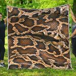 Burmese Python Snake Print Quilt