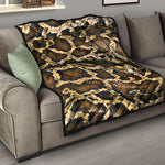 Burmese Python Snake Print Quilt