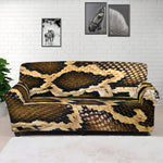 Burmese Python Snake Print Sofa Cover