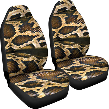 Burmese Python Snake Print Universal Fit Car Seat Covers