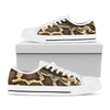 Burmese Python Snake Print White Low Top Shoes