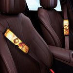 Burning Evil Skull Print Car Seat Belt Covers