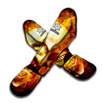 Burning Evil Skull Print Muay Thai Shin Guard