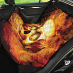 Burning Evil Skull Print Pet Car Back Seat Cover