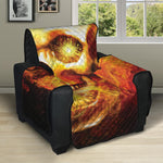 Burning Evil Skull Print Recliner Protector