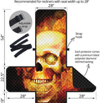 Burning Evil Skull Print Recliner Protector