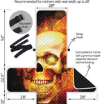 Burning Evil Skull Print Recliner Protector