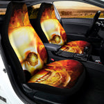 Burning Evil Skull Print Universal Fit Car Seat Covers