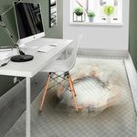 Burning Hole Print Area Rug