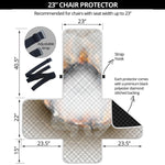 Burning Hole Print Armchair Protector