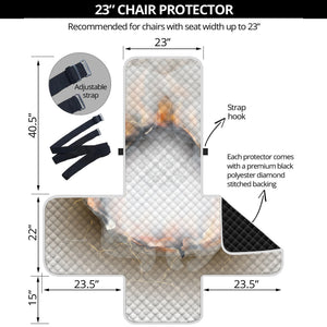 Burning Hole Print Armchair Protector