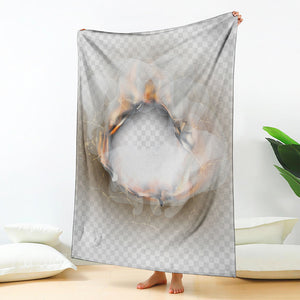 Burning Hole Print Blanket