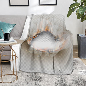 Burning Hole Print Blanket