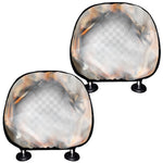 Burning Hole Print Car Headrest Covers