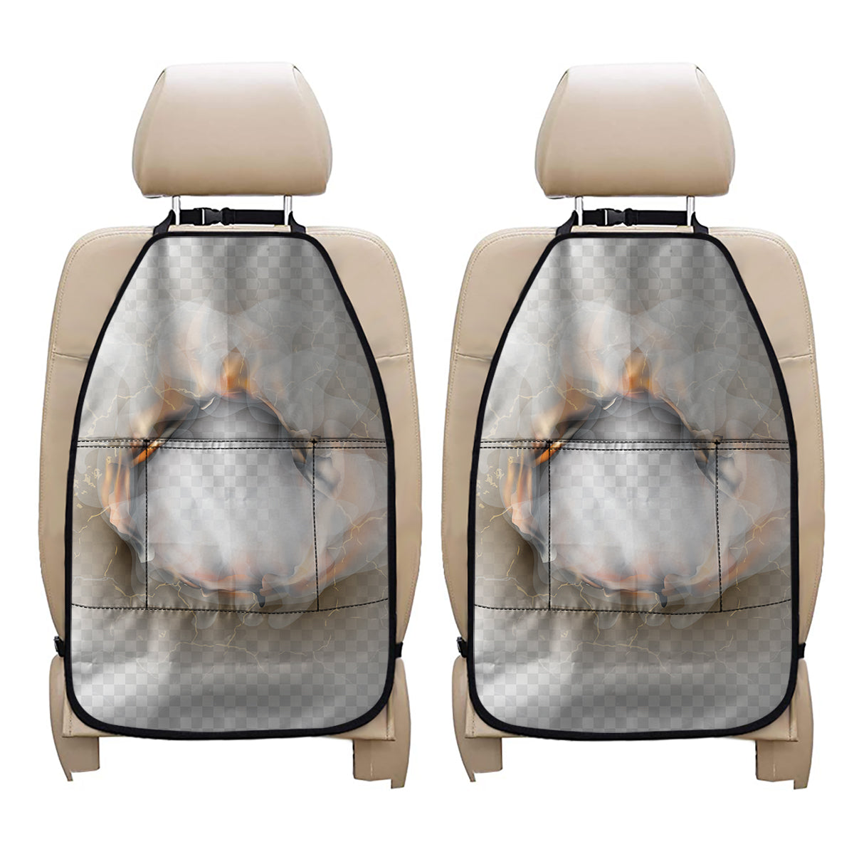 Burning Hole Print Car Seat Organizers