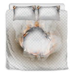 Burning Hole Print Duvet Cover Bedding Set