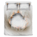 Burning Hole Print Duvet Cover Bedding Set