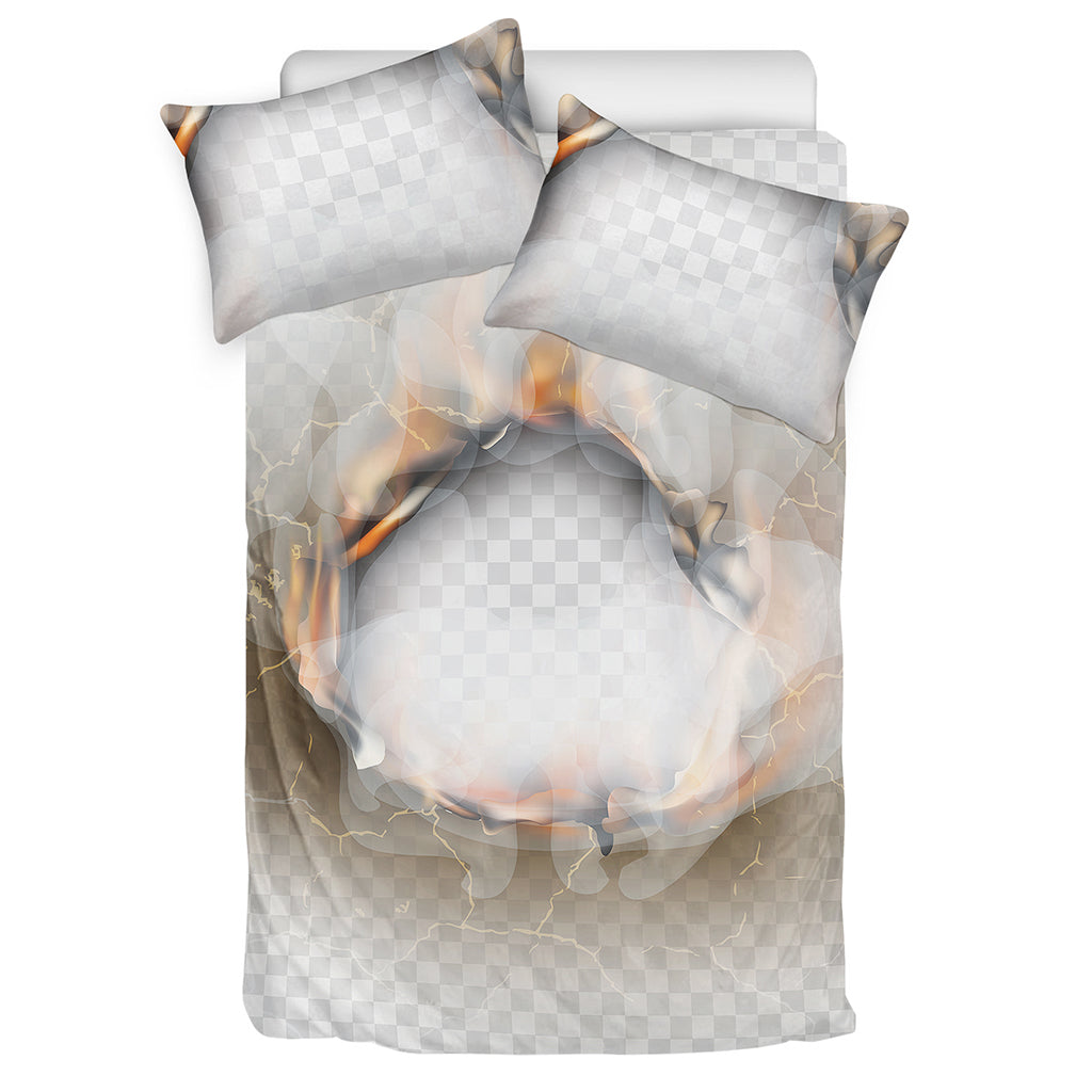 Burning Hole Print Duvet Cover Bedding Set