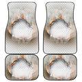 Burning Hole Print Front and Back Car Floor Mats