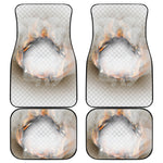 Burning Hole Print Front and Back Car Floor Mats