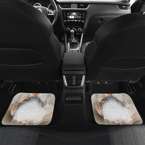 Burning Hole Print Front and Back Car Floor Mats