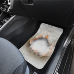 Burning Hole Print Front and Back Car Floor Mats