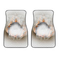 Burning Hole Print Front Car Floor Mats