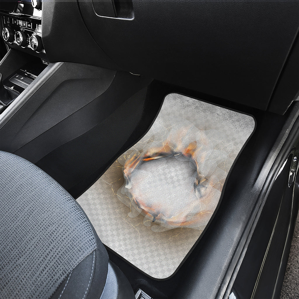 Burning Hole Print Front Car Floor Mats