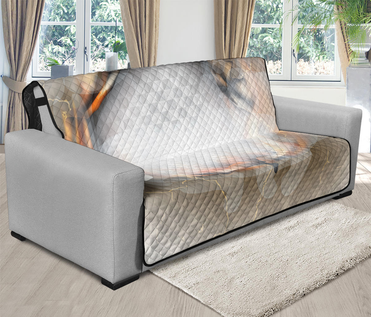 Burning Hole Print Futon Protector