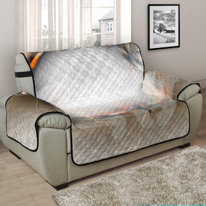 Burning Hole Print Half Sofa Protector