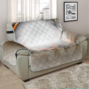 Burning Hole Print Half Sofa Protector