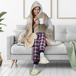 Burning Hole Print Hooded Blanket