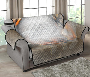 Burning Hole Print Loveseat Protector