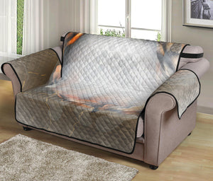 Burning Hole Print Loveseat Protector