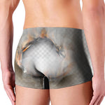 Burning Hole Print Men's Boxer Briefs