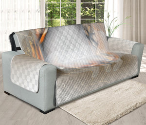 Burning Hole Print Oversized Sofa Protector