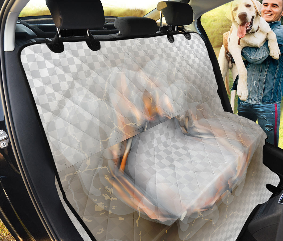 Burning Hole Print Pet Car Back Seat Cover