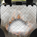 Burning Hole Print Pet Car Back Seat Cover