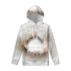 Burning Hole Print Pullover Hoodie