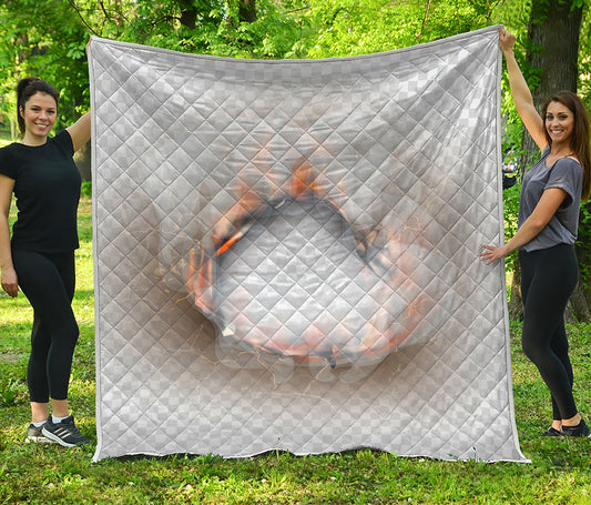 Burning Hole Print Quilt