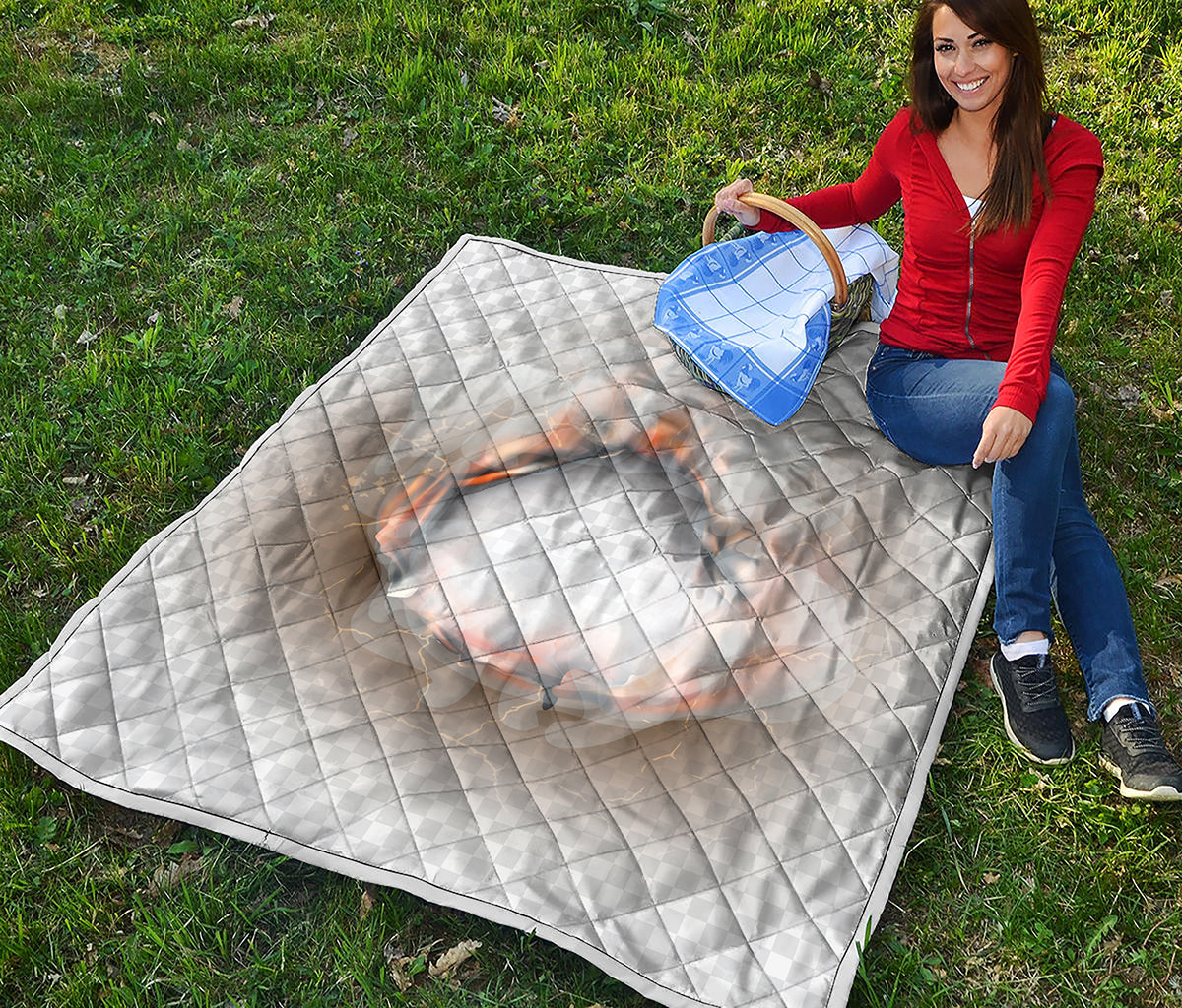 Burning Hole Print Quilt