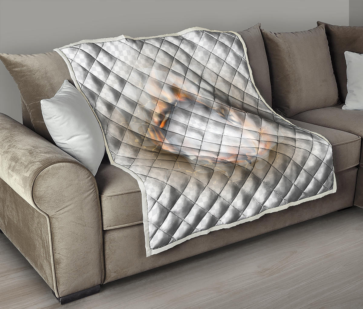Burning Hole Print Quilt