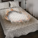 Burning Hole Print Quilt Bed Set