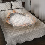 Burning Hole Print Quilt Bed Set