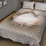 Burning Hole Print Quilt Bed Set