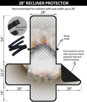 Burning Hole Print Recliner Protector